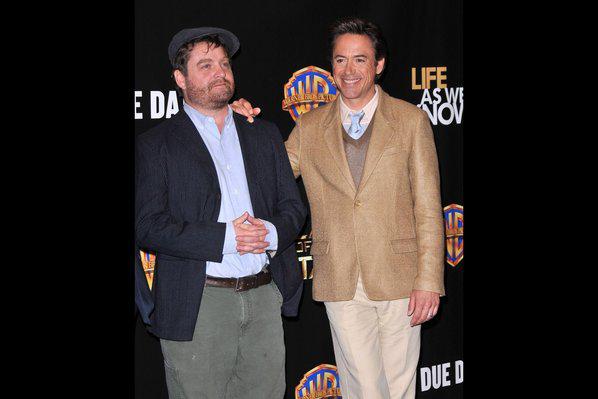 Photo : Robert Downey JR et Zach Galifianakis