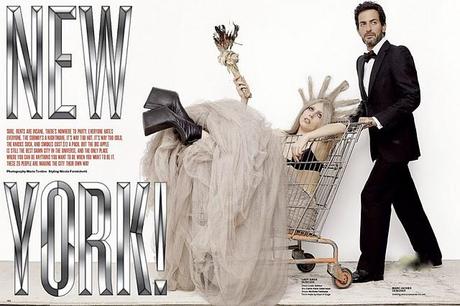 ♫ Lady Gaga, icône gay incarne NYC et sa statut de la Liberté avec Marc Jacobs pour le V Magazine spécial New York issue #67 ♫