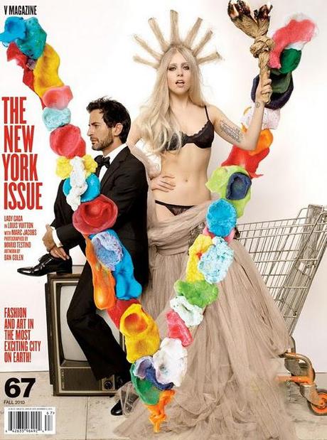♫ Lady Gaga, icône gay incarne NYC et sa statut de la Liberté avec Marc Jacobs pour le V Magazine spécial New York issue #67 ♫