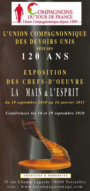 Exposition « La main & l'esprit » à Versailles (78)