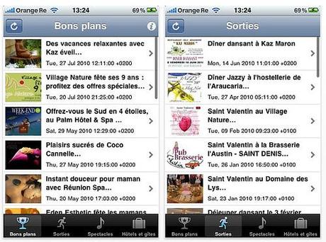 Kel.re, l'île de la Réunion sur iPhone...