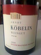 Découverte allemande : Wiengut Arndt Kobelin Pinot noir et Muskateller