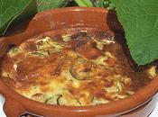 Gratin courgettes parmesan.