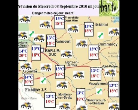 Météo du Lundi 6 au Dimanche 12 Septembre media