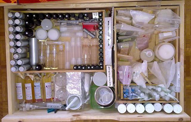 Mon tiroir magique à ingrédients, matériels, ... cosmétiques !