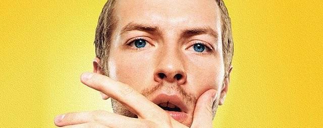Chris Martin (Coldplay) en live lors de la conférence d'Apple