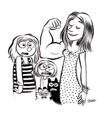 C'est toujours impressionnant de voir des muscles sur une jolie femme.
