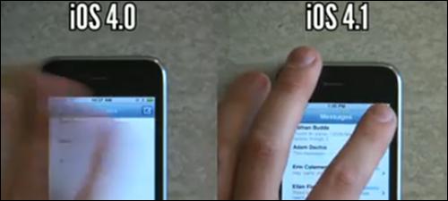 Speed Test : iPhone 3G sur iOS 4.0 vs iOS 4.1