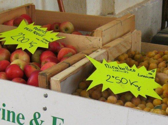 Mirabelles et pommes de Lorraine