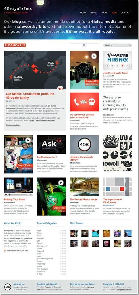 45royalecreativeblogdesigns thumb 8 designs de thèmes WordPress pour l’inspiration