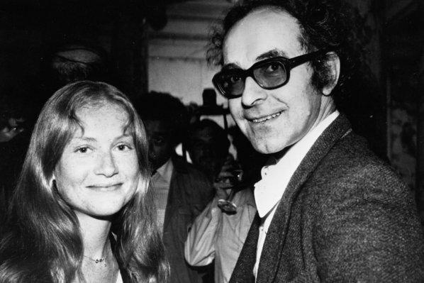 Photo : Jean-Luc Godard, aux côtés d'Isabelle Hupert 