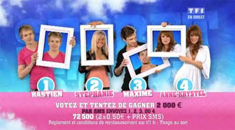 Secret Story 4 ... les nominés du prime du vendredi 10 septembre 2010 sont