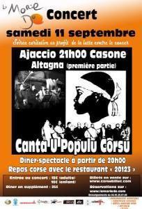 Concert de Cantu U Populu Corsu ce samedi soir à 20h au Casone d'Ajaccio