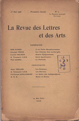 Revue des Lettres et des Arts, Nice 1907-1910