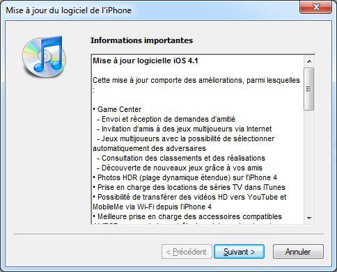[iOS 4.1] La mise à jour est disponible au téléchargement!