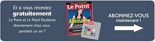 Le point et le point étudiants: Abonnements annuels GRATUITS.
