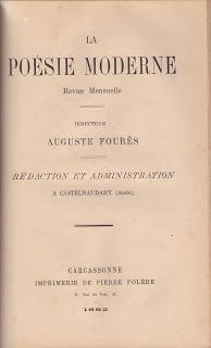 La Poésie Moderne 1882. Tables. L. Riotor et Le lion.