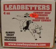 Leadbetters Cowboy Beef Burgers - Espace principale du panneau