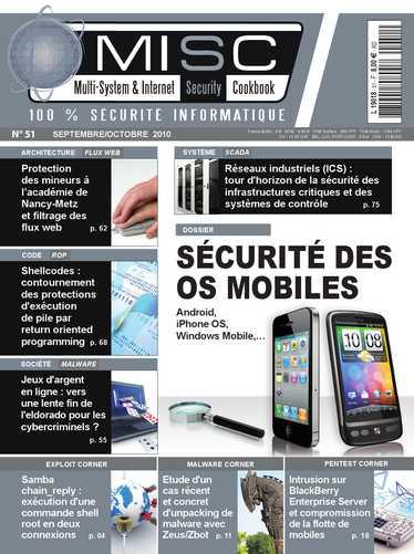MISC n°51 – Dossier spécial smartphones Android, iPhone, Blackberry