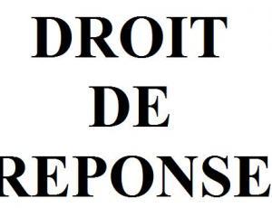 Institut académique Dr. Joël Ekindi (IADJE): Droit de réponse