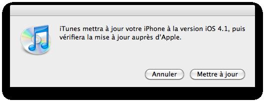 Liens de téléchargement iOS 4.1 pour iPhones et iPods Touch
