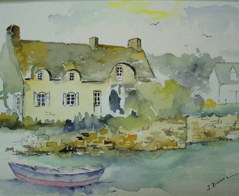 Chaumière bretonne (Jean-Baptiste Besnard)