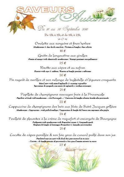 Les saveurs d’automne au Café de Paris