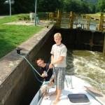 Passage d'écluse en Alsace