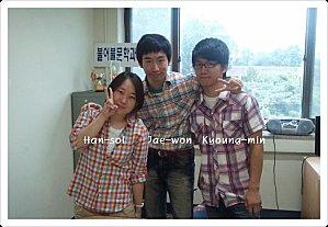Han-sol, Jae-won et Kyung-min