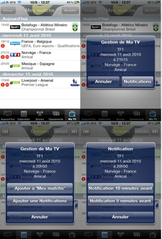 Ne ratez plus un match de football grâce à Foot TV iTunes7 Ne ratez plus un match de football grâce à Foot TV