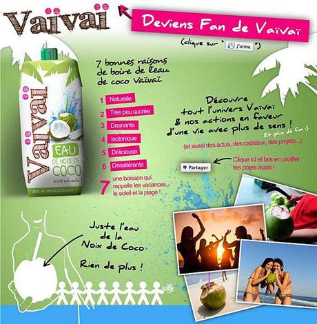 Pub VaiVai Et un acteur de plus sur l’eau de Coco
