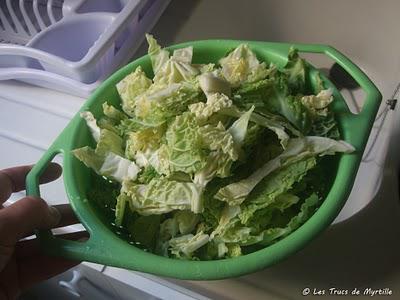 Embeurrée de chou vert croquant