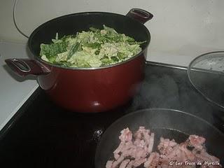 Embeurrée de chou vert croquant