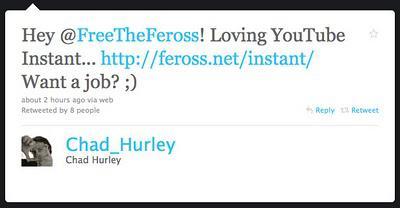 Le créateur de YouTube Instant est exceptionnel