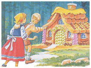 La maison en pain d'épice de Hansel et Gretel