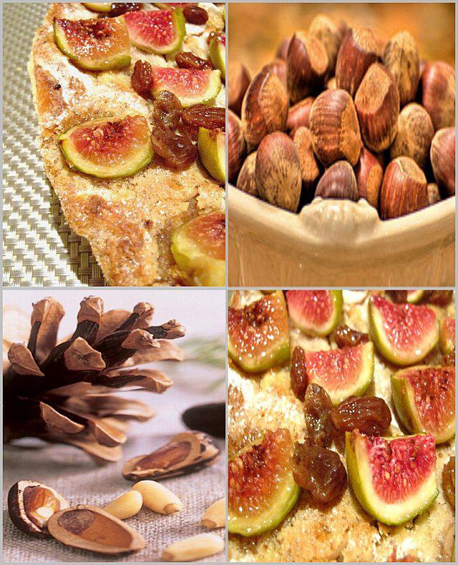 Tarte aux Figues Blanches Crème de Noisettes & Pignons 