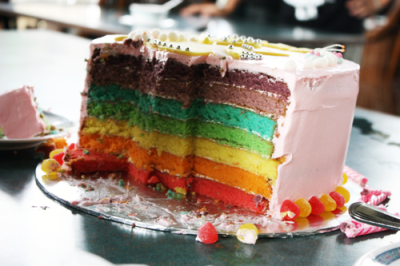 Rainbow cake, le gâteau qui fait saigner les yeux