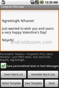 Mass Text Personalizer - Modèle de SMS
