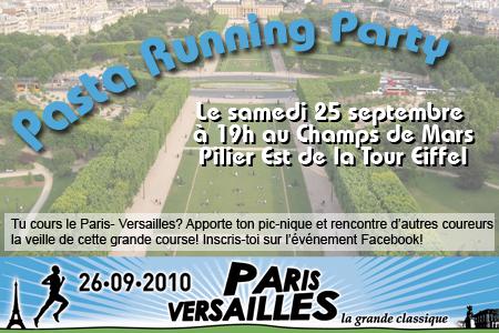 Pasta Running Party – Paris Versailles