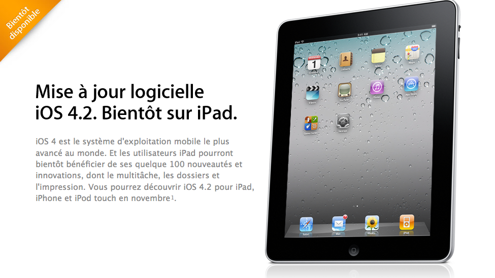 L’iOS 4.2 pour iPad serait déjà entre les mains de certains développeurs