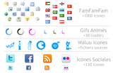 Mise jour Waluu Design Pack icônes logos pour création d'applications