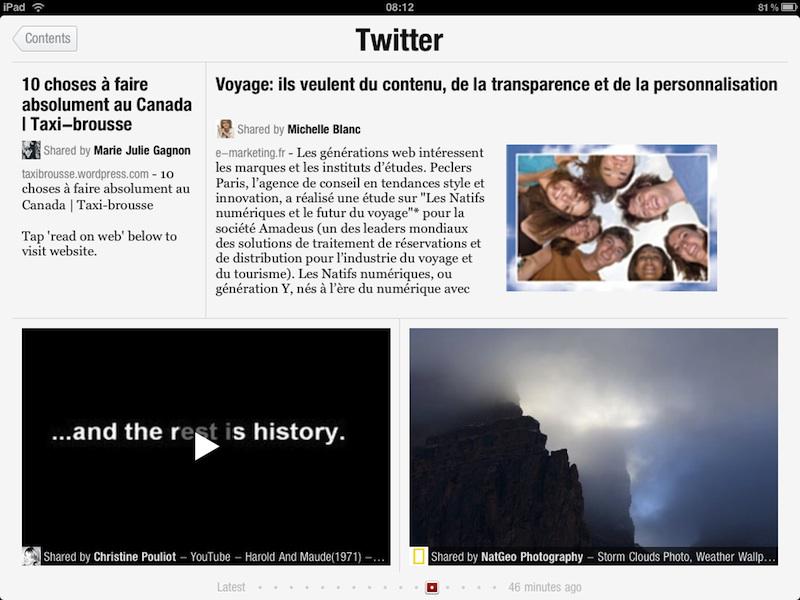 Flipboard transforme votre réseau social en magazine