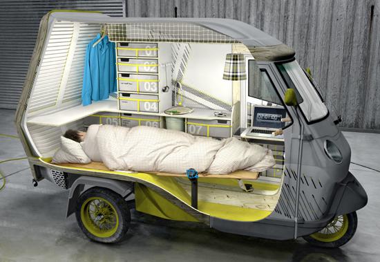 maison mobile sur roue