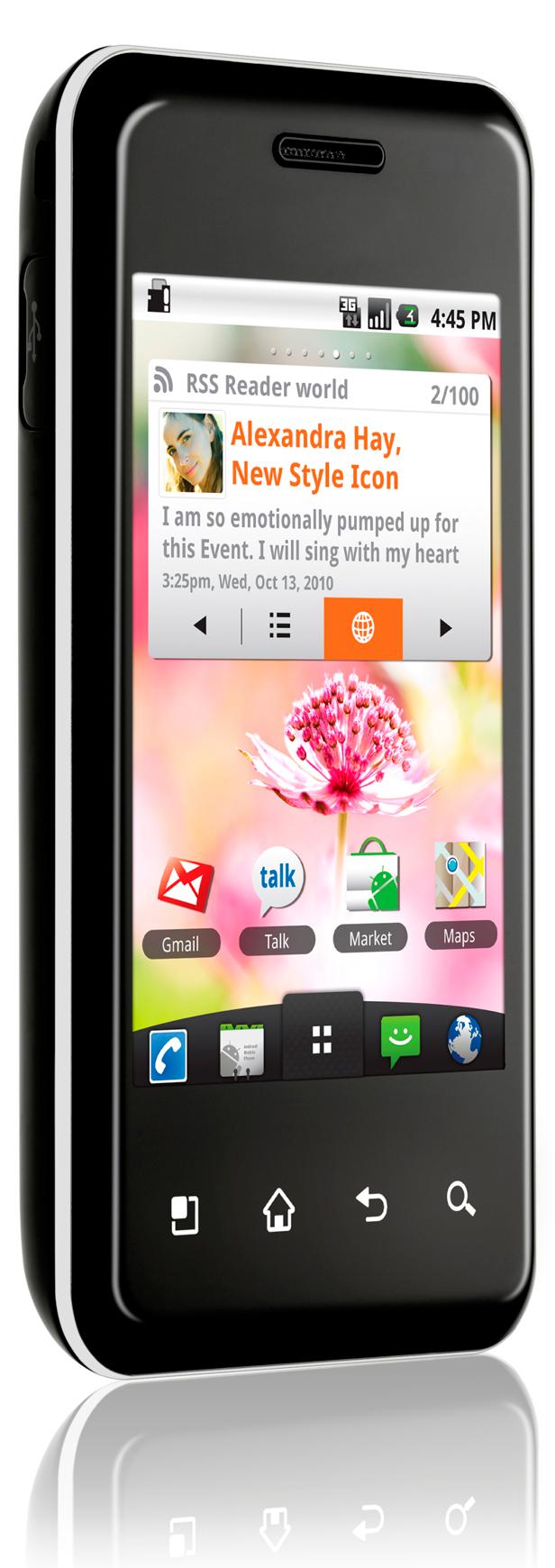 Nouveau smartphone Android LG Optimus Chic en photo