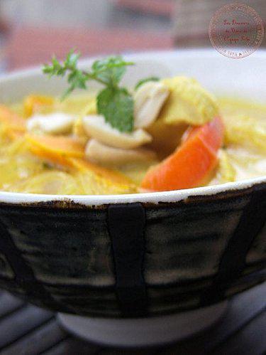 soupe de poulet au curry 018