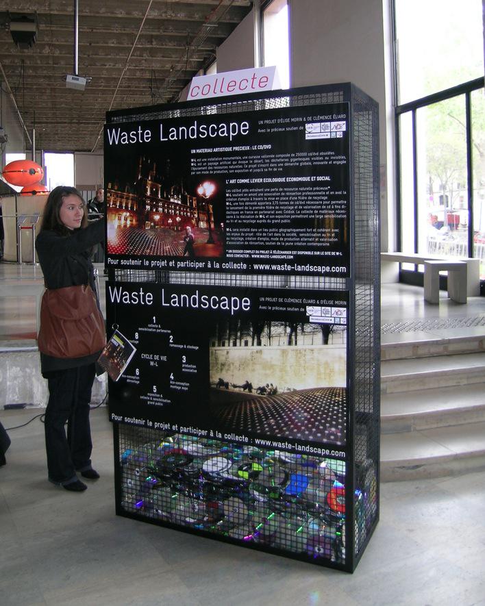 Une installation artistique qui recycle des CD