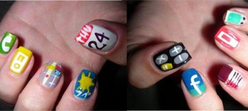 Les ongles en mode iPhone, du jamais vu