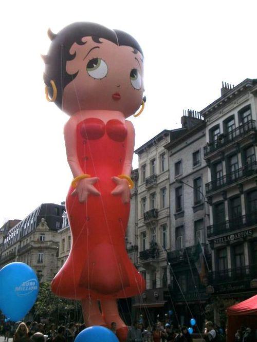 Betty Boop à la Balloon 's Day Parade à Bruxelles