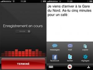 SMS et reconnaissance vocale: bientôt sur iphone&iPad;!?