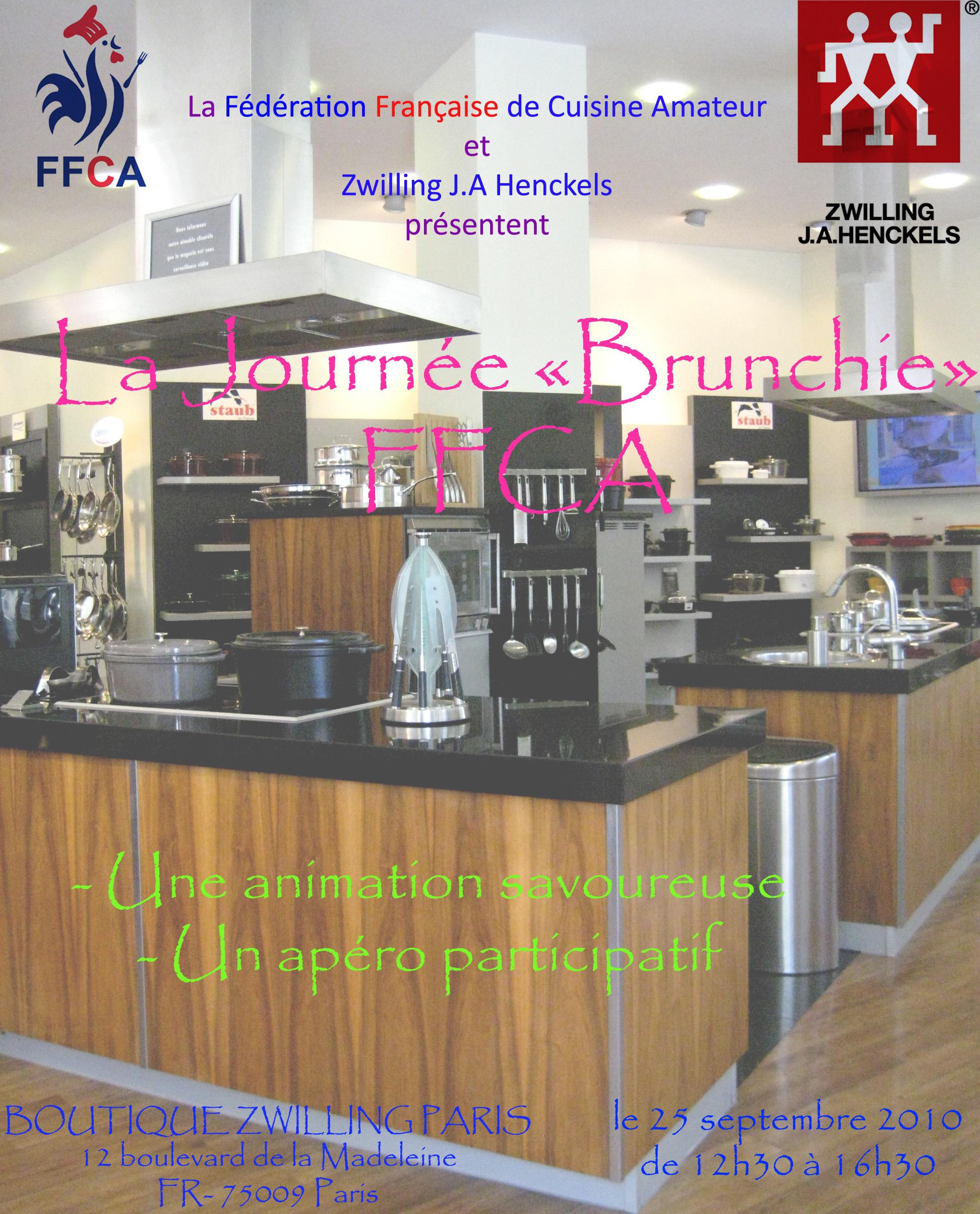 Journée “Brunchie” FFCA chez Zwilling Paris